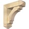 Ekena Millwork Merced Arts and Crafts Rough Sawn Bracket w/ Offset Brace, Douglas Fir, 6"W x 20"D x 20"H BKT0604X20X20MRC03RDF - alternate 1